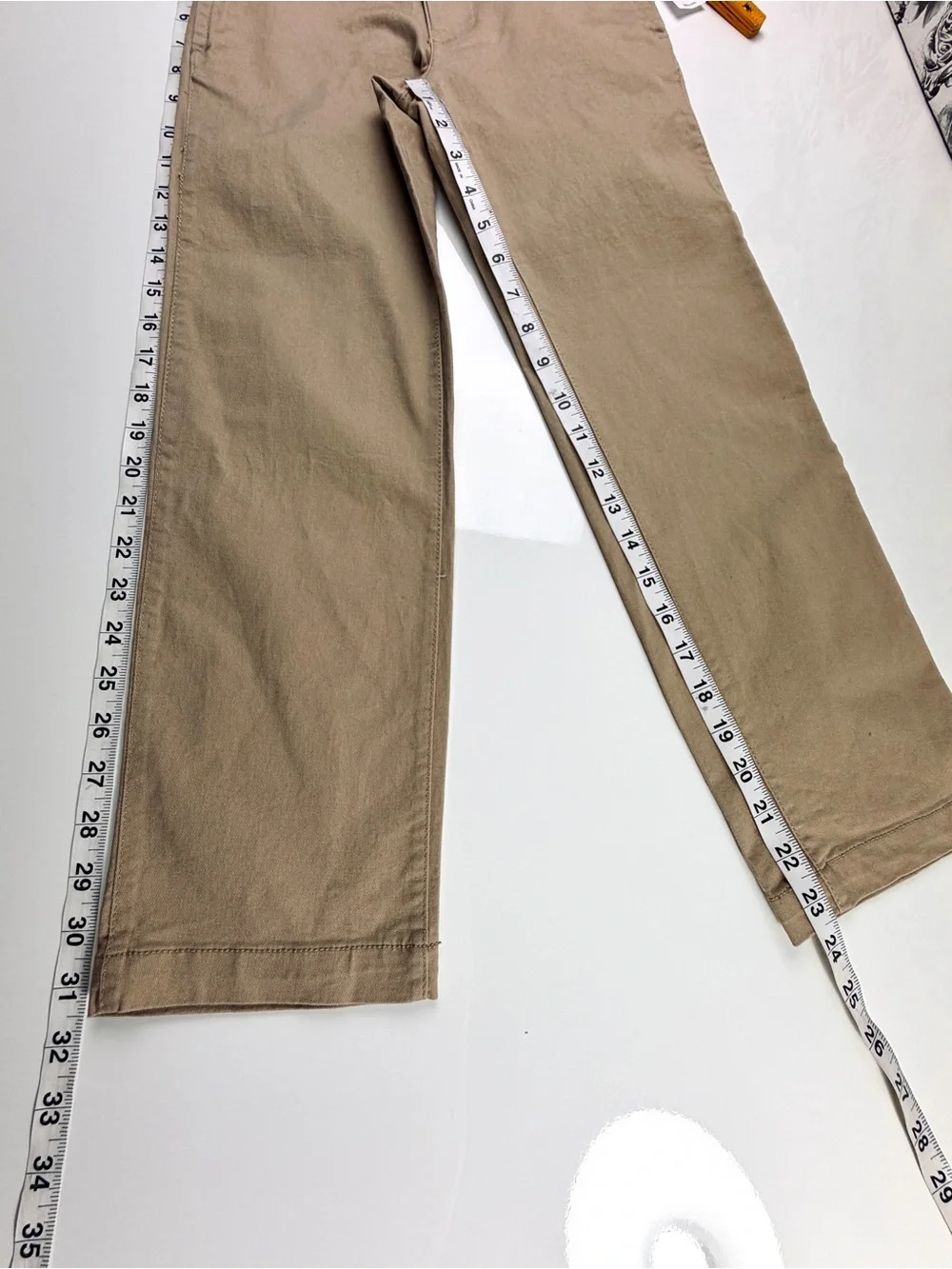 Gap Kids Tan Khaki Stretch Cotton Slim Fit Pants, Sz 8